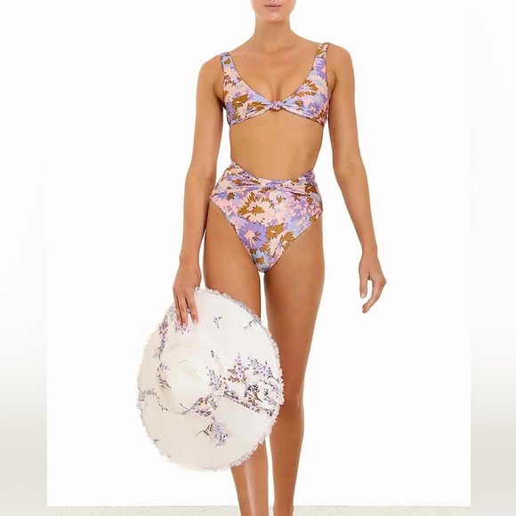 Zimmermann Violet High Waist Bikini Bottom - Picture 15 of 15